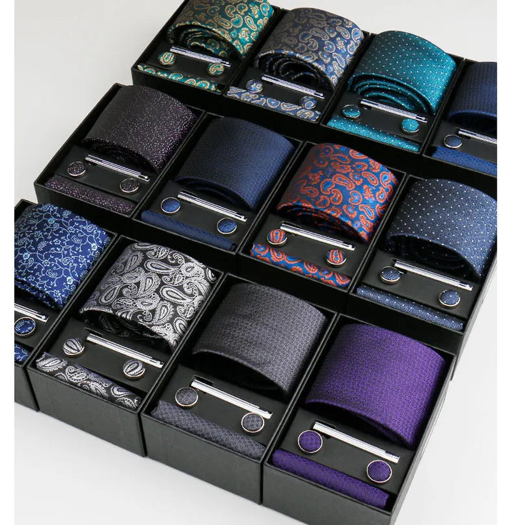 Men's Paisley Tie Gift Set-SmashingFinds