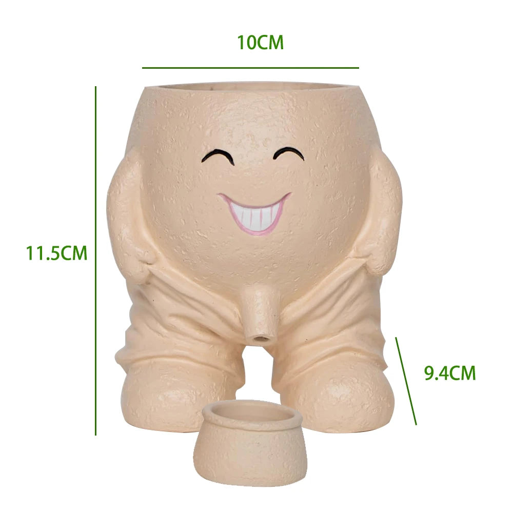 Naughty Boy Peeing Plant Pot-SmashingFinds