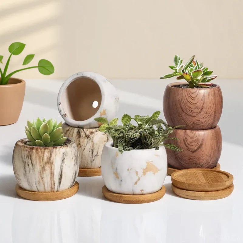 Nordic Ceramic Succulent Pots-SmashingFinds