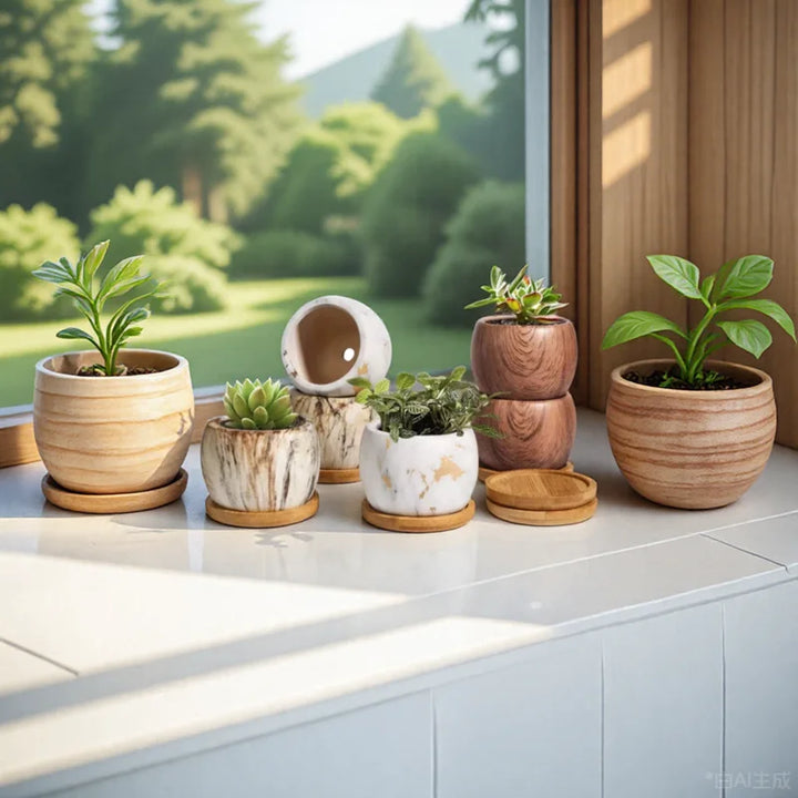 Nordic Ceramic Succulent Pots-SmashingFinds