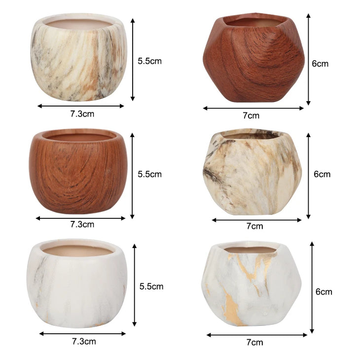 Nordic Ceramic Succulent Pots-SmashingFinds