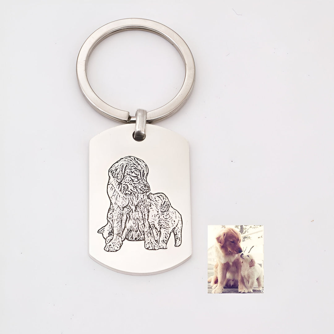 Personalized Pet Photo Keychain-SmashingFinds