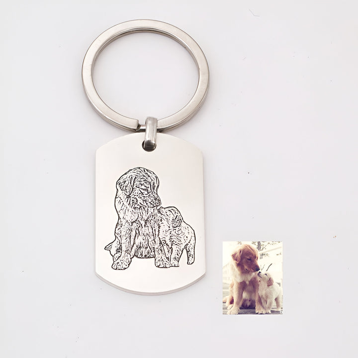 Personalized Pet Photo Keychain-SmashingFinds