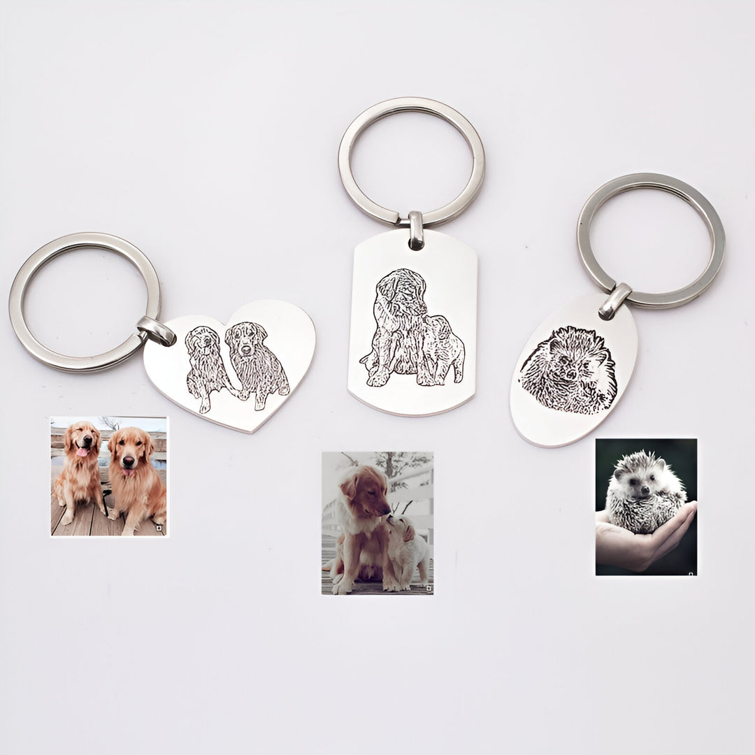 Personalized Pet Photo Keychain-SmashingFinds