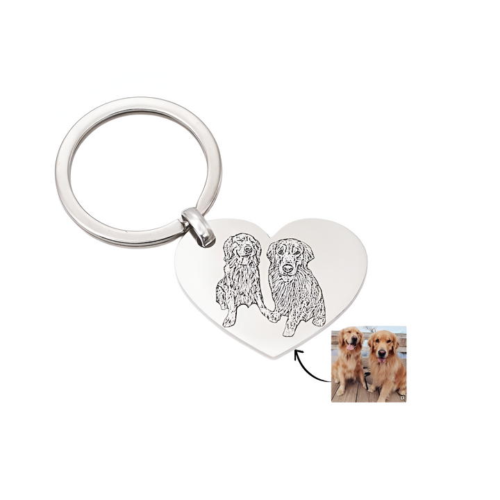 Personalized Pet Photo Keychain-SmashingFinds