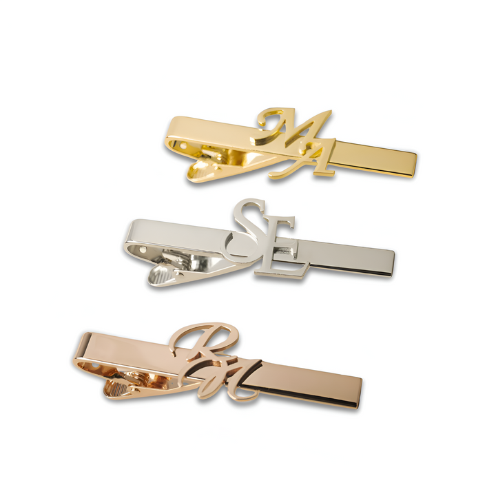 Personalized Initial Tie Clip