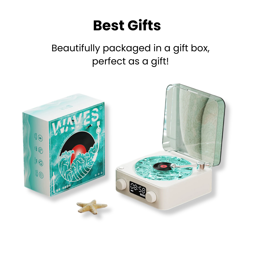 Retro Bluetooth Vinyl Speaker-SmashingFinds