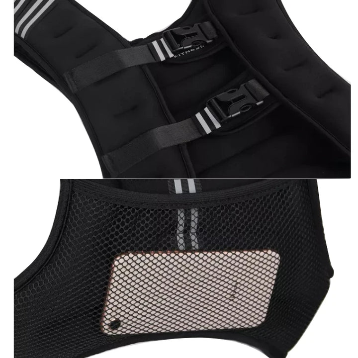 Running Weighted Vest – 5kg & 10kg Neoprene Weight Vest for Men Women, Ideal for Jogging, Cardio, Walking, and Outdoor Workouts, Adjustable and Breathable Design 