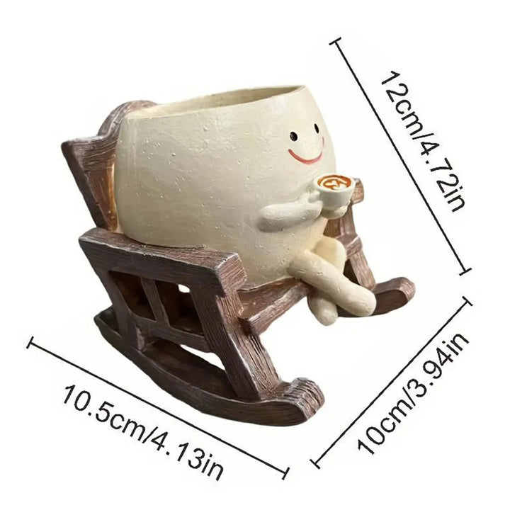 Smile Face Hanging Planter