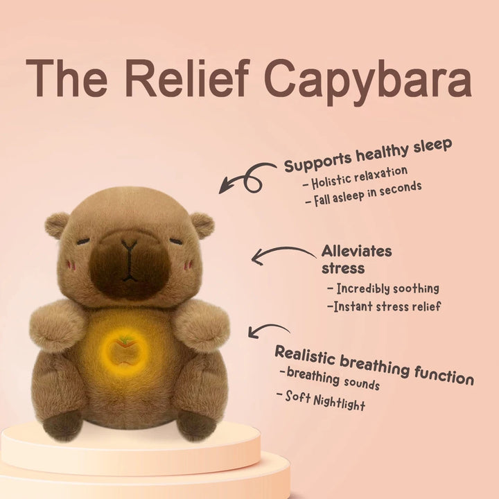 Breathing Capybara Plush Toy