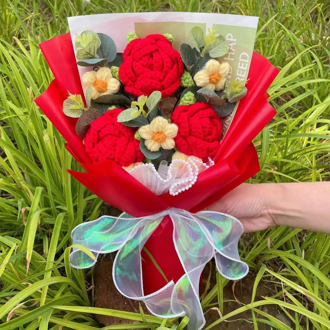 Knitted Sunflower Bouquet