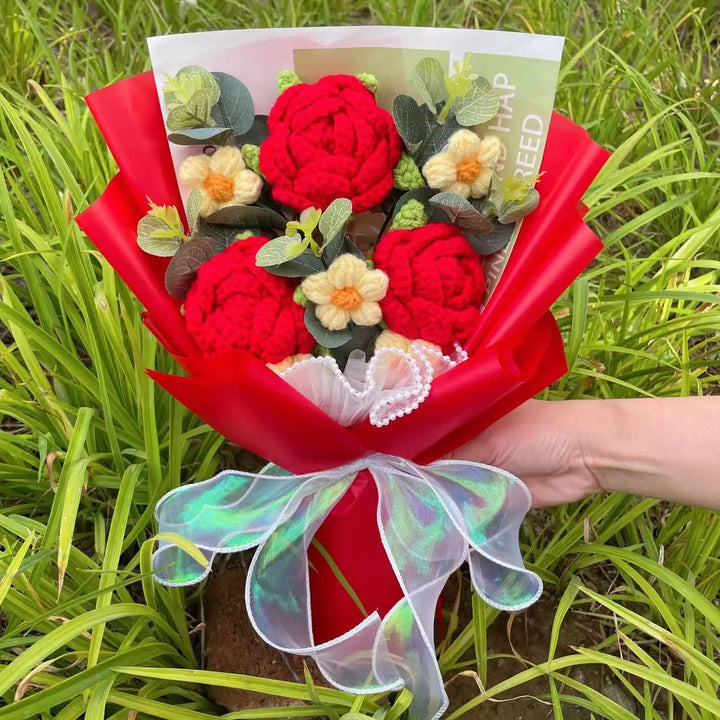 Knitted Sunflower Bouquet