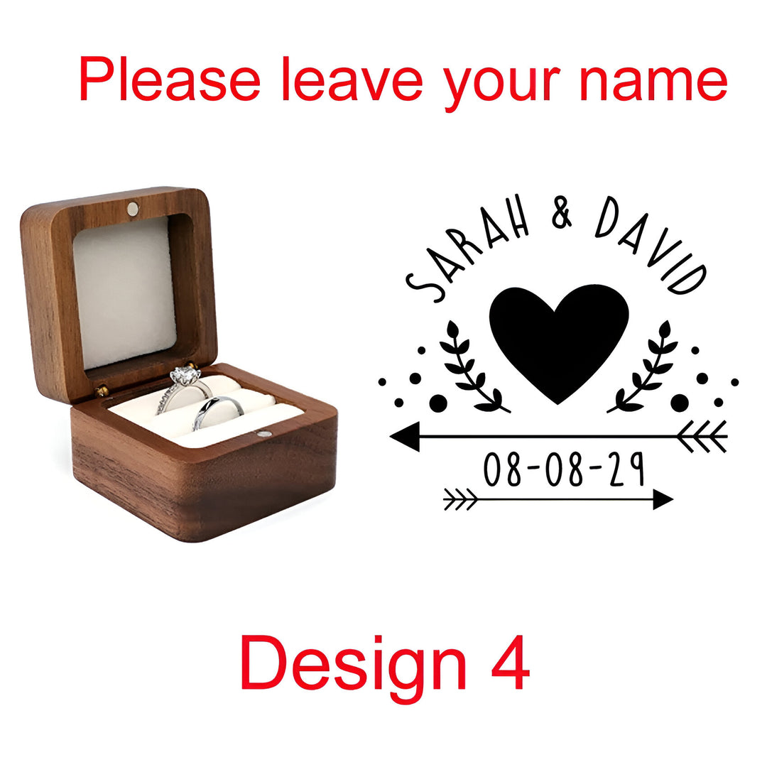 Wooden Ring Box Holder