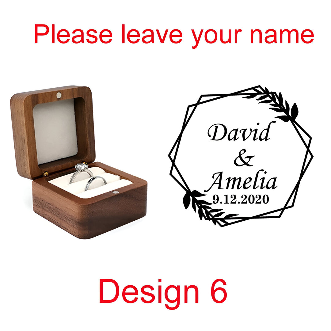 Wooden Ring Box Holder