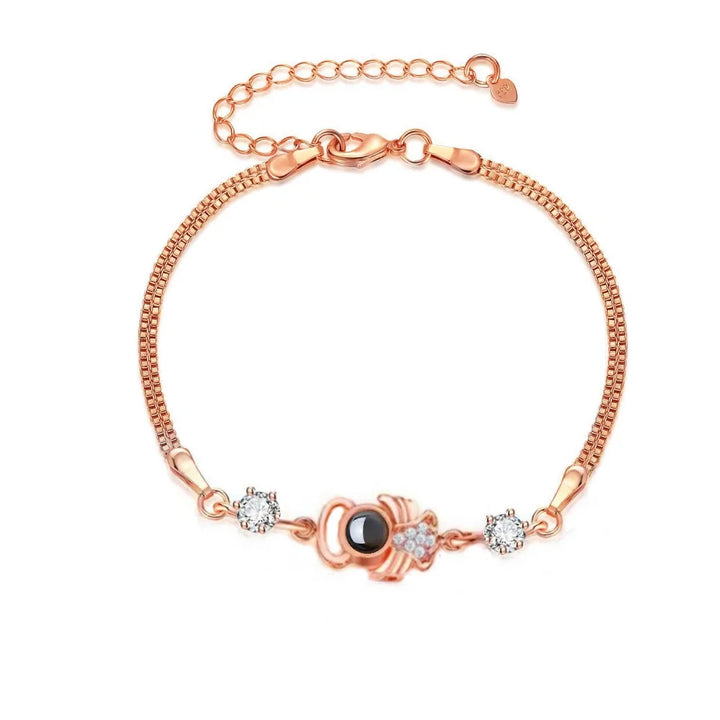Custom Photo Heart Bracelet