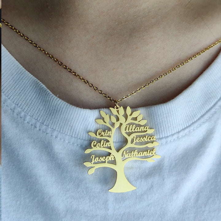 Personalized Family Tree Necklace