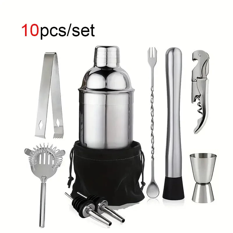 Stainless Cocktail Shaker Set