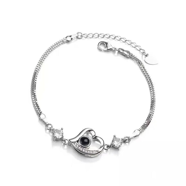Custom Photo Heart Bracelet