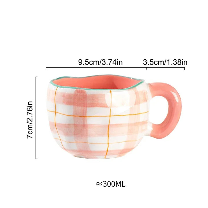 Handcrafted Ceramic Flower Mug