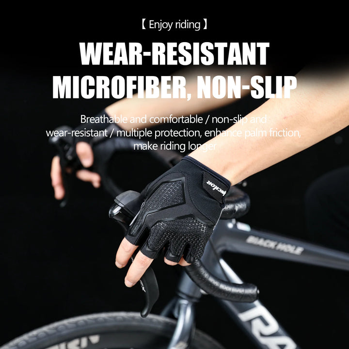 Shock-Absorb Half-Finger Cycling Gloves