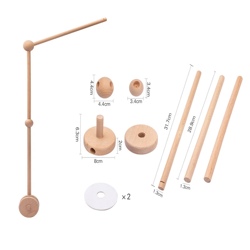 Wooden Baby Crib Mobile
