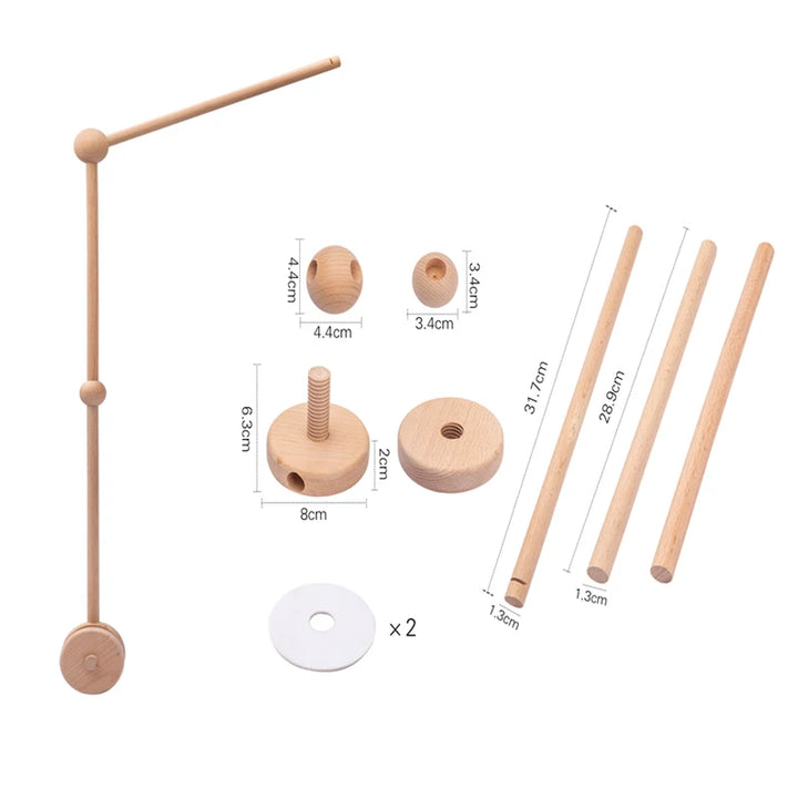Wooden Baby Crib Mobile