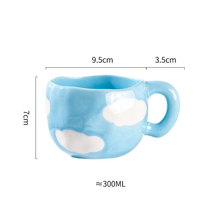 Handcrafted Ceramic Flower Mug
