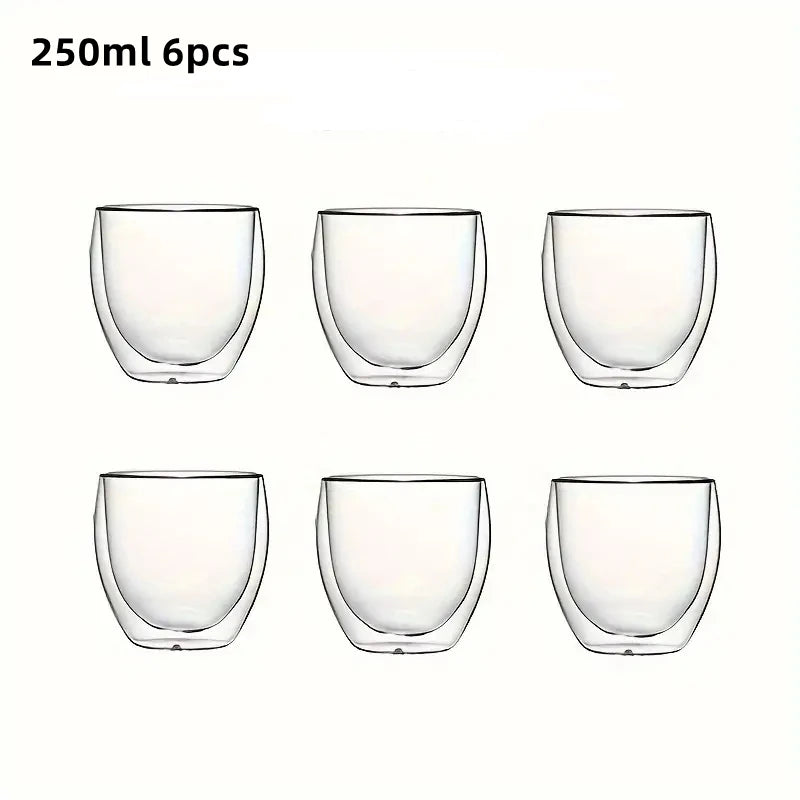 Double-Wall Glass Espresso Cups