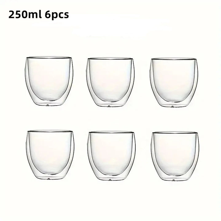 Double-Wall Glass Espresso Cups