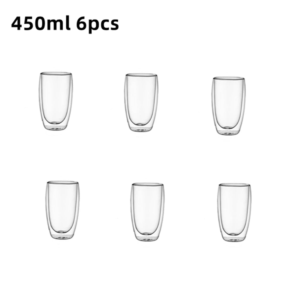 Double-Wall Glass Espresso Cups