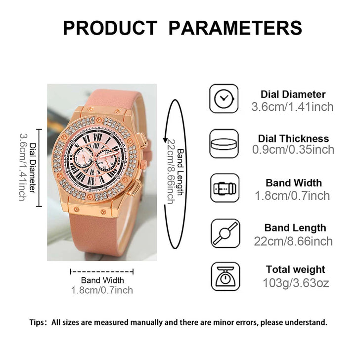 Women’s Leather Watch Set