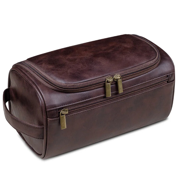 Personalized Leather Toiletry Bag