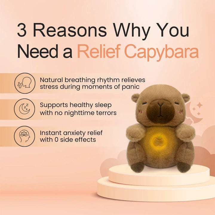 Breathing Capybara Plush Toy