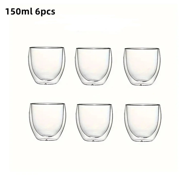 Double-Wall Glass Espresso Cups