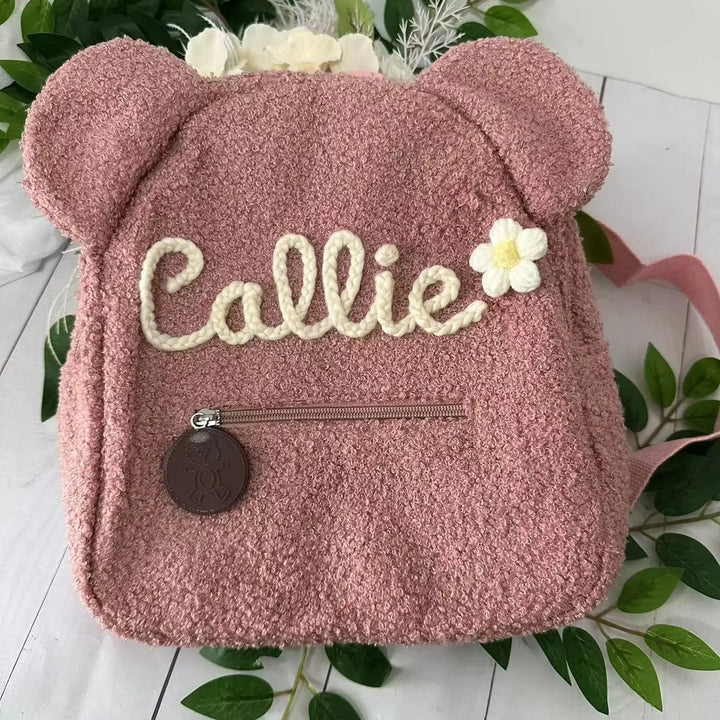 Personalized Embroidered Teddy Bear Backpack