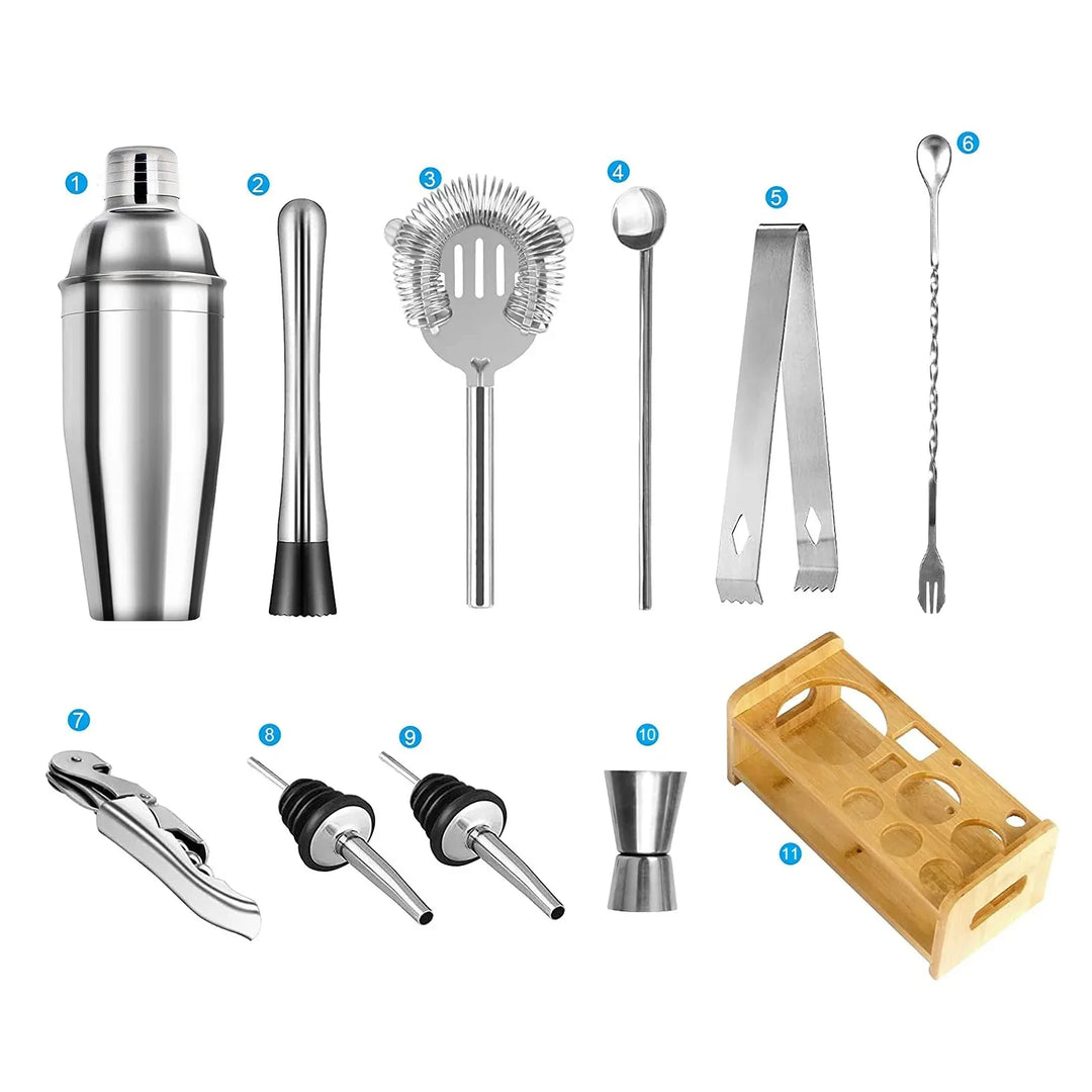 Stainless Cocktail Shaker Set