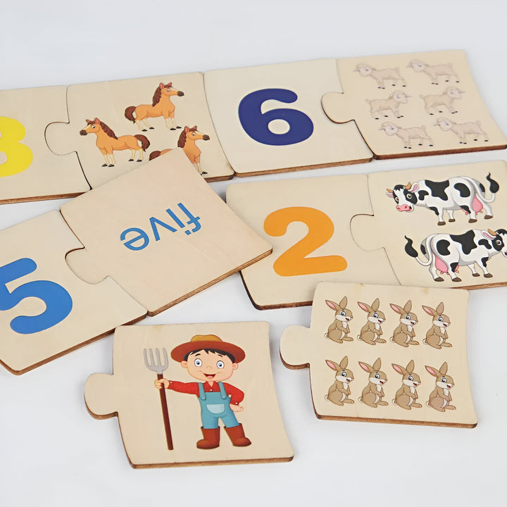 Montessori Number Puzzle Toy