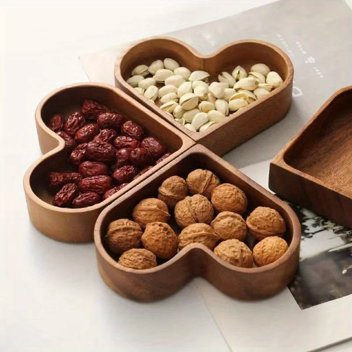 Heart Shaped Wooden Tray
