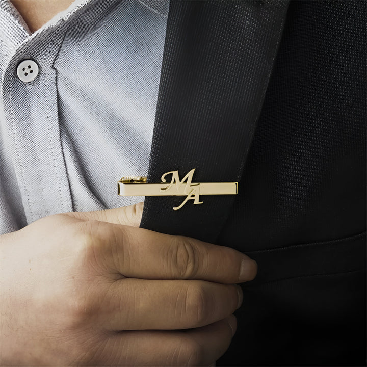 Personalized Initial Tie Clip
