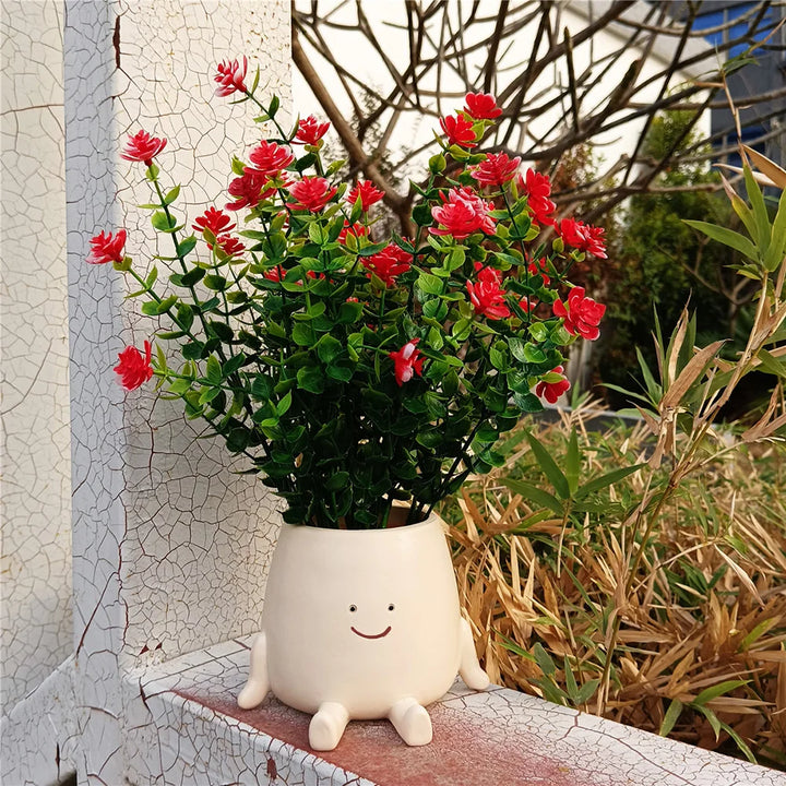 Smile Face Hanging Planter