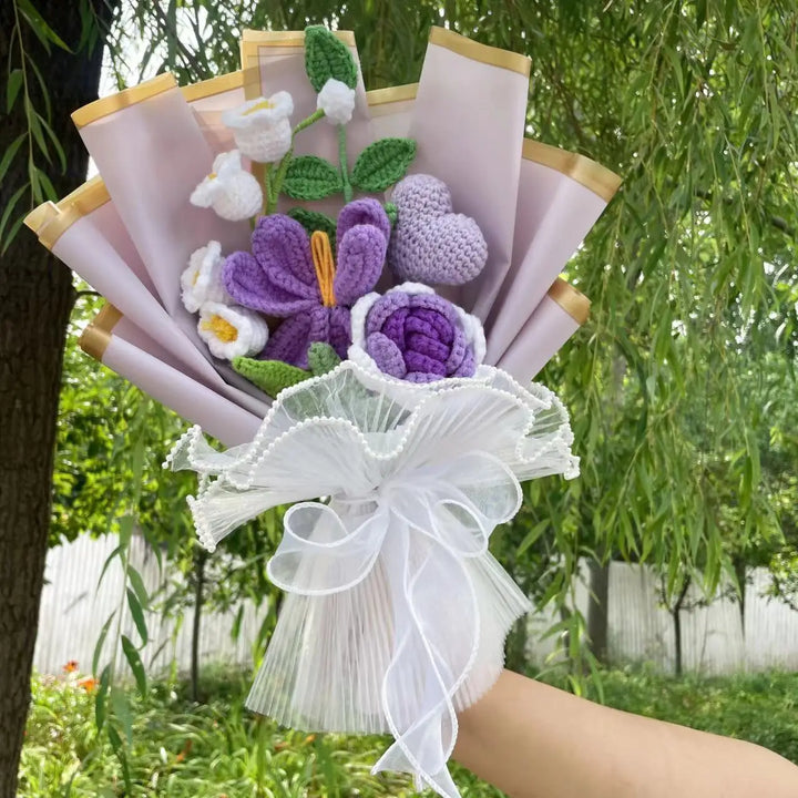 Knitted Sunflower Bouquet