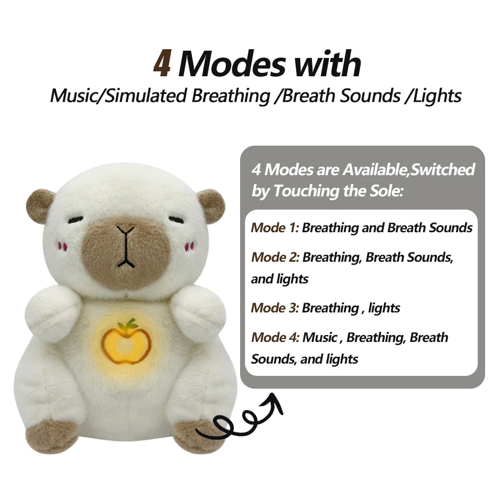 Breathing Capybara Plush Toy