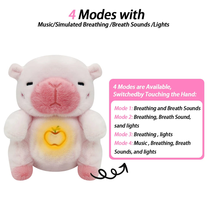 Breathing Capybara Plush Toy