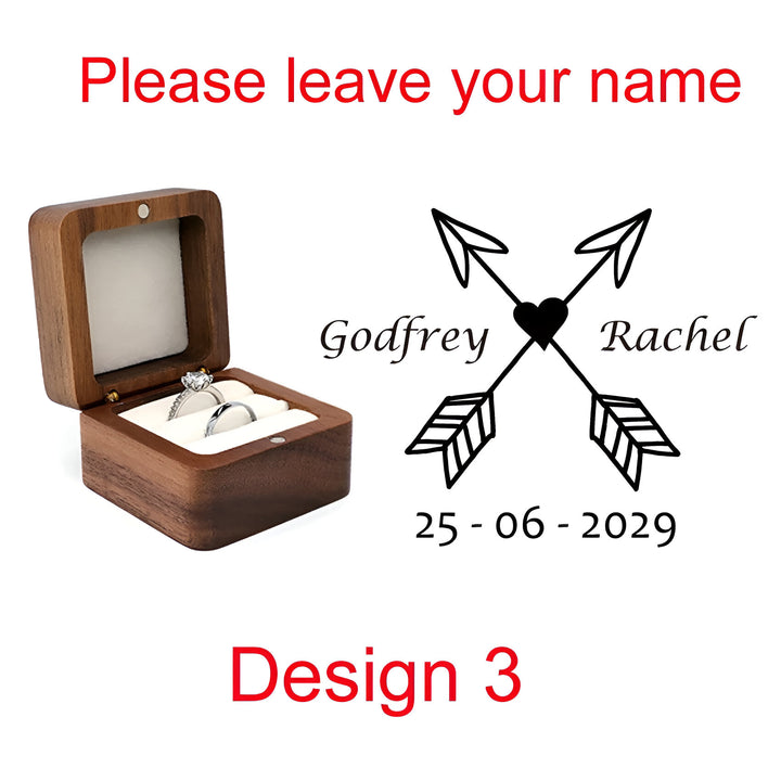 Wooden Ring Box Holder
