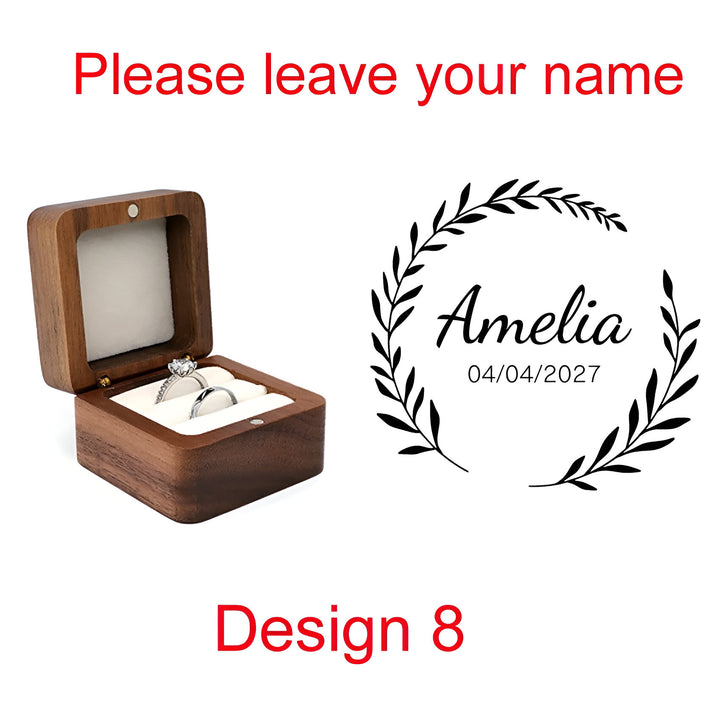 Wooden Ring Box Holder