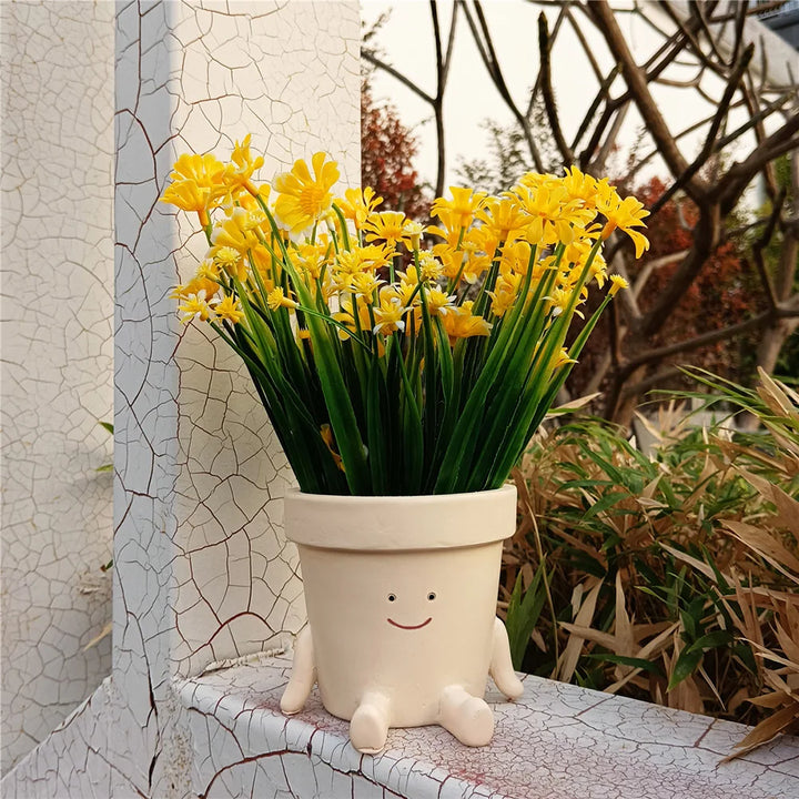 Smile Face Hanging Planter