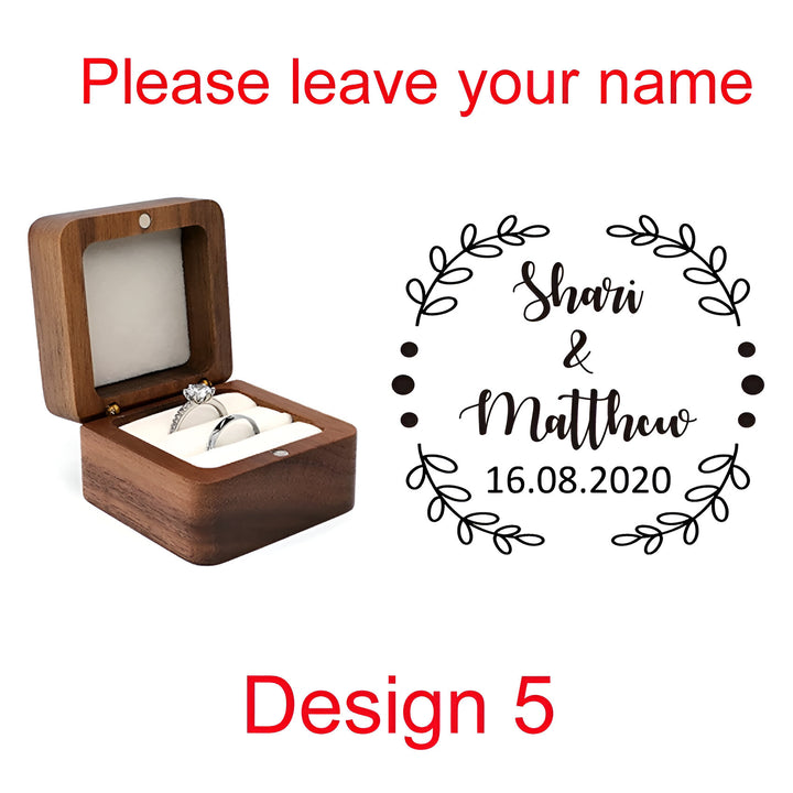 Wooden Ring Box Holder