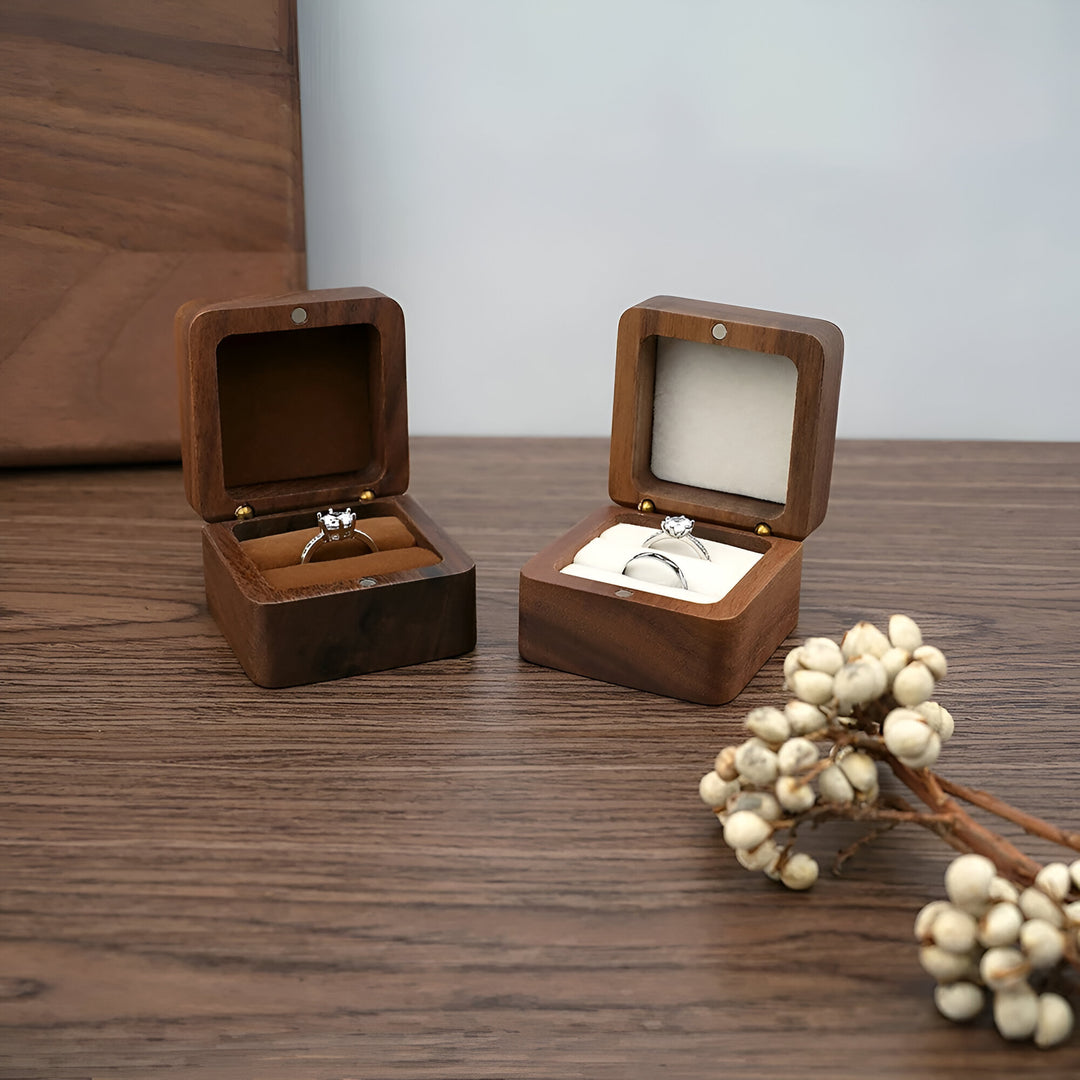 Wooden Ring Box Holder