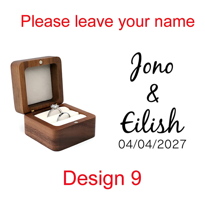 Wooden Ring Box Holder