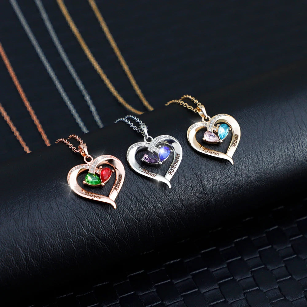 Custom Heart Name Necklace